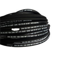 High pressure synthetic rubber hose black hydraulic hose